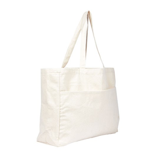 Large Canvas Shopper Bag Angle